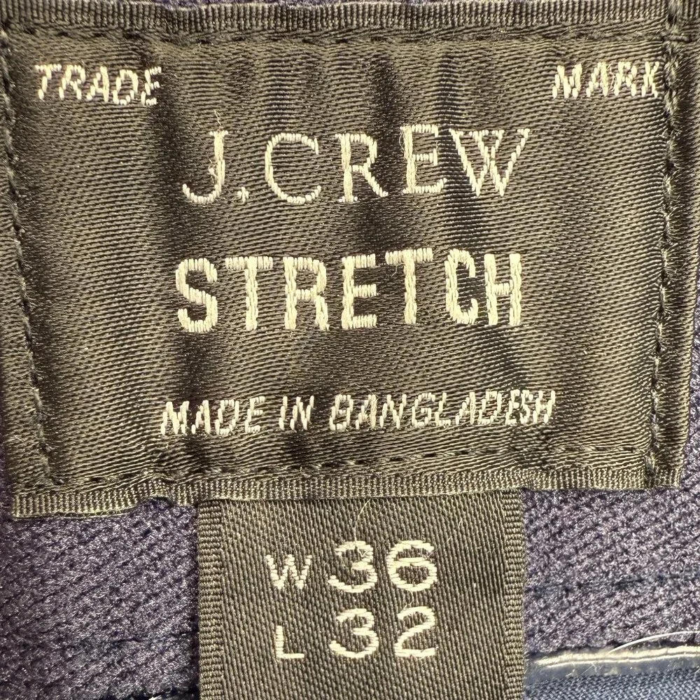 EUC Men's J. CREW 484 Slim-Fit Tech Pant Stretch Navy |‎ Size W36 X L32